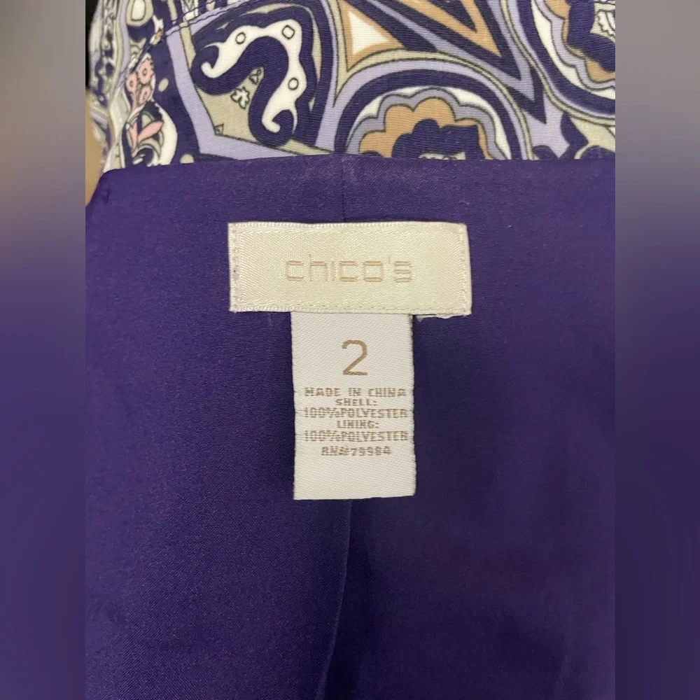 Chicos women’s‎ Paisley Patterned Blazer - Picture 6 of 6